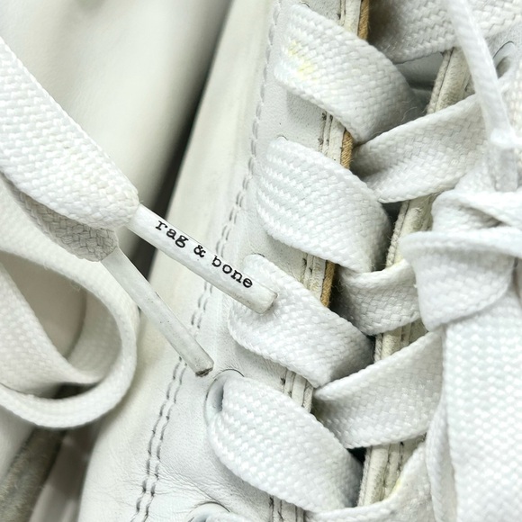 Rag & Bone women’s Hightop Sneakers, Off white leather, size 39, US women’s 9 - Picture 8 of 10